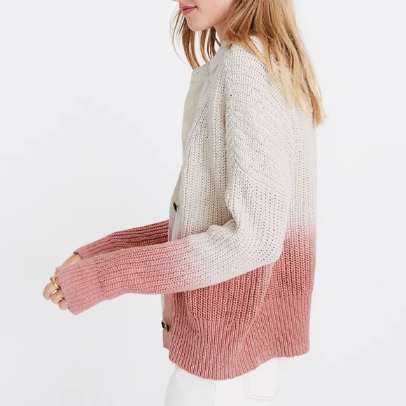 Madewell Courtland Dip-dye Cardigan Sweater - Picture 3 of 6